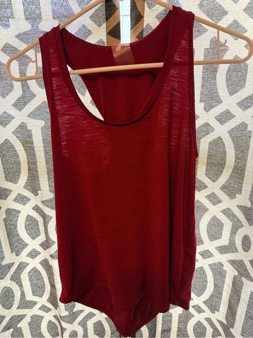 Calia Women's Sleeveless Scoop Neck Tank Top - Deep Burgundy
